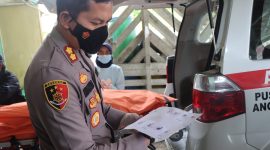 Kapolres Garut AKBP.Wirdhanto Hadicaksono Saat Cek Kondisi Mayat