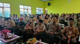 Polsek Cilawu Polres Garut Lakukan Monitoring Kegiatan Kursus Pembina Pramuka