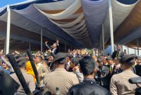 Acara Perpisahan Sekolah SMK Negeri 2 Garut Sat Samapta Polres Garut Terjunkan 2 Pleton Unit Dalmas dan 1 Regu Unit Turajawali 