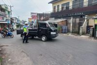 Unit Lantas Polsek Samarang Polres Garut Laksanakan Rutinitas Rawan Sore