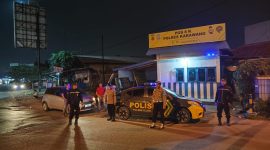 Persempit Ruang Gerak Aksi Kejahatan Jalanan Personil Piket Fungsi Polsek Klari Lakukan Patroli Kepung Karawang