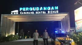 Pawas Piket Polsek Telukjambe Timur Pimpin Patroli Kepung Karawang di Lamer Sandang