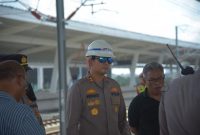Kapolres Karawang Mengecek Stasiun KCJB Optimalkan Pengamanan Selanjutnya