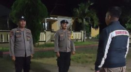 Personil Polsek Tegalwaru Polres Karawang Gelar Apel Malam 
