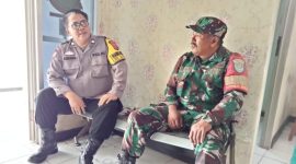 Keakraban Anggota Polsek Batujaya Polres Karawang Dengan Koramil 0402/Batujaya