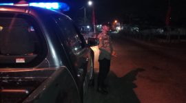 Giat Patroli Prekat Polsek Telagasari Polres Karawang, Aipda Jejen bersama Brigpol Ramdan, melaksanakan patroli prekat ke wilayah Perbatasan