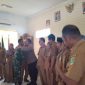 Polsek Tirtajaya Polres Karawang Hadiri Rapat Minggon Rapat Minggon Tingkat Kecamatan