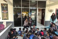 Humanis Kapolsek Telagasari Polres Karawang Terima Kunjungan Polisi Anak 