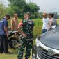 Kapolsek Tegalwaru Polres Karawang dan Danramil 0410 Pangkalan Ikut Monitoring Rencana Pembangunan Jembatan