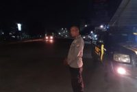 erlangsung di Jalan raya utama Kecamatan Tegalwaru Kabupaten Karawang. Personil Kepolisian Sektor Tegalwaru Polres Karawang 