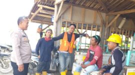 Polsek Ciampel Polres Karawang Sosialisasikan Keselamatan di Area Commisioning KCJB