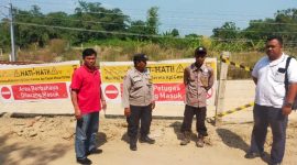 Kanit Intel Polsek Ciampel Polres Karawang Ajak Security KCIC Amankan Area Proyek Nasional