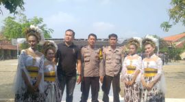 Polsek Majalaya Polres Karawang Pengamanan Pentas Seni Siswa/i SMPN 1 Majalaya