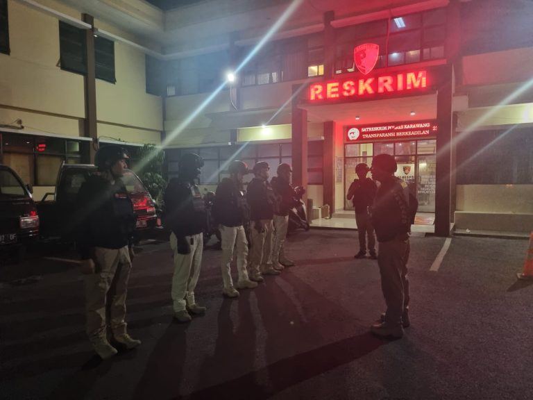 Sebelum Beraksi Tim Sanggabuana Polres Karawang Gelar Apel Kesiapan