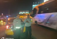 Sambangi Terminal Personil Patroli Polsek Klari Polres Karawang Berikan Himbauan Kamtibmas