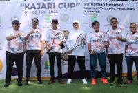 Kapolres Karawang  Hadiri Peresmian Renovasi Lapang Tenis Gor Panatayudha