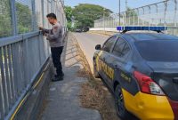 Personil Polsek Klari Polres Karawang PAM Monitoring Di Rest Area KM 57 