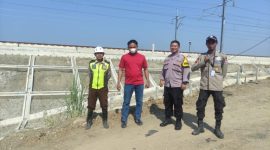 Polsek Telukjambe Timur Polres Kara]awang Bantu Pam di Commisioning KCJB DK 47