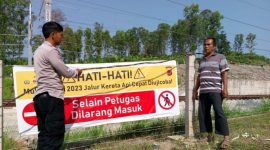 Polsek Ciampel Polres Karawang Optimalkan Pam di Commisioning KCJB