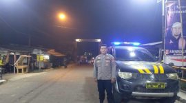 Personil Patroli Polsek Tirtajaya Polres Karawang Terus Menciptakan Kamtibmas di Wilayahnya Pada Malam Hari 