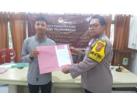 Polsek Batujaya Polres Karawang Monitor Rapat Pleno Terbuka DPSHP Desa Telukambulu