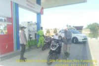 Patroli Prekat Polsek Pakisjaya Polres Karawang Cek Keamanan SPBU Pakisjaya 