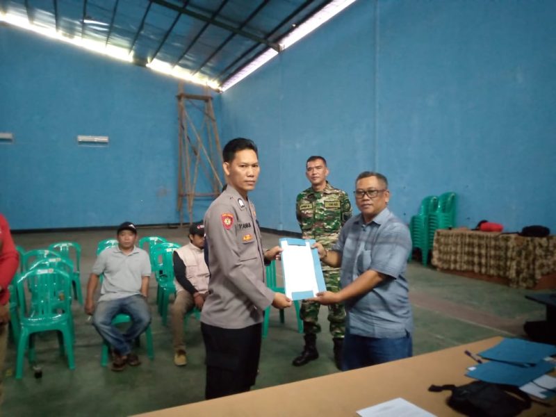 Polsek Cisompet Polres Garut Hadiri Giat Rekapitulasi Perubahan Pemilih DPSHP