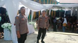 Pelepasan Perpisahan Siswa SMK  Polsek Cisompet Polres Garut Hadiri Kegiatan