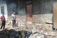 Dapur Rumah Warga Kebakaran Polsek Cibatu Polres Garut Cek TKP