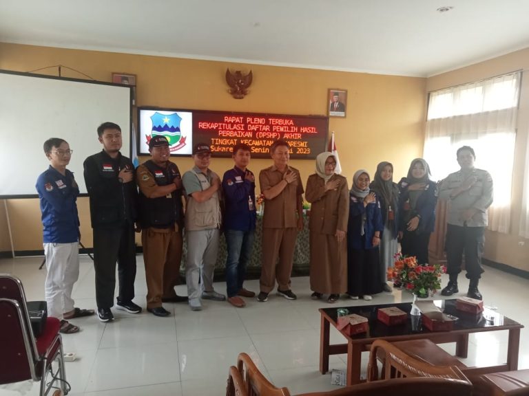 Rapat Pleno DPSHP Polsek Cisurupan Polres Garut Jaga Kelancaran Proses Rekapitulasi