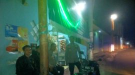 Patroli Dialogis Malam Hari Oleh Polsek Leuwigoong Polres Garut