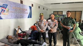 Polres Garut Ikuti Kegiatan Donor Darah Dalam Rangka Memperingati HUT POMAD Ke 77