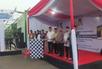 Kapolsek Telukjambe Timur Polres Karawang Hadiri Pemberangkatan 366 Calhaj Kloter 45