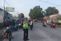 Ciptakan lalu Lintas Kondusif Polsek Jatiluhur Polres Purwakarta Laksanakan Gatur Pagi