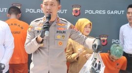 Polres Garut Gelar Press Release Tindak Pidana Pencurian Kendaraan R-2 Dan Tindak Pidana Pertolongan Jahat (Tadah)
