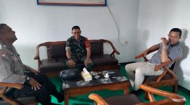 TNI-POLRI Kecamatan Jatiluhur Kabupaten Purwakarta Sambang Memberikan Pesan Kamtibmas