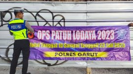 Selain Berikan Teguran Untuk Pelanggar Sat Lantas Polres Garut Pun Gencar Sosialisasikan Ops Patuh Lodaya Tahun 2023