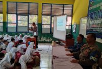 Kapolsek Karangpawitan Himbau Siswa Dan Siswi SMPN 1 Karangpawitan Dapat Menjauhi Pelanggaran Yang Dapat Merugikan