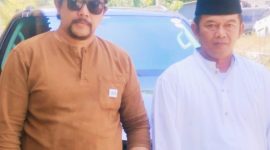 Caption : H. Alan Partimbang bersama Ketua PAC Pemuda Pancasila Kec. Pangatikan Hadiri Acara Haul