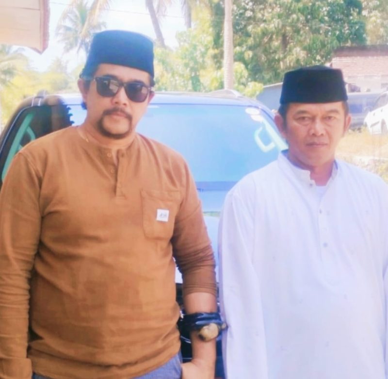 Caption : H. Alan Partimbang bersama Ketua PAC Pemuda Pancasila Kec. Pangatikan Hadiri Acara Haul