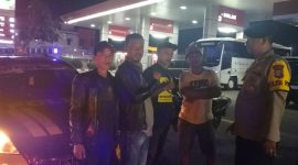 Caption : Jajaran Polsek Limbangan giat KRKYD malam
