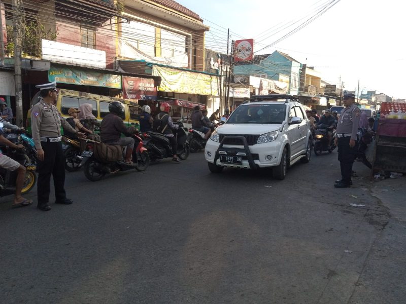 Caption : Giat rawan pagi Polsek Wanaraja