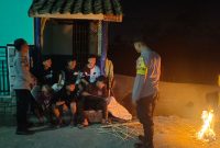 Caption : Polsek Wanaraja kontrol pos ronda
