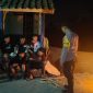 Caption : Polsek Wanaraja kontrol pos ronda