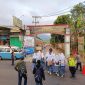 Caption : Polsek Cilawu giat  rawan pagi di depan SMKN 10 Garut
