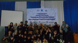 Caption : Mahasiswa KKN Tematik ITG giat seminar literasi digital
