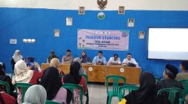 Caption : Polsek Karangpawitan rembug stunting