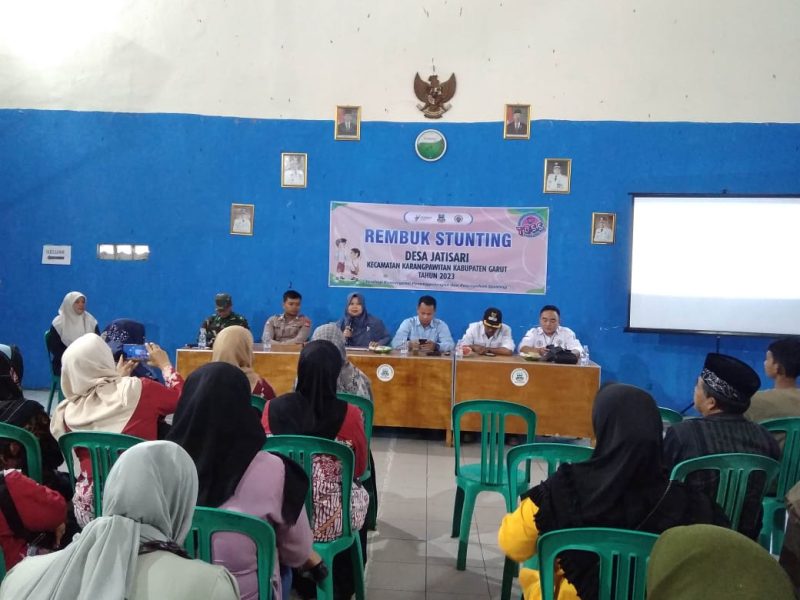 Caption : Polsek Karangpawitan rembug stunting