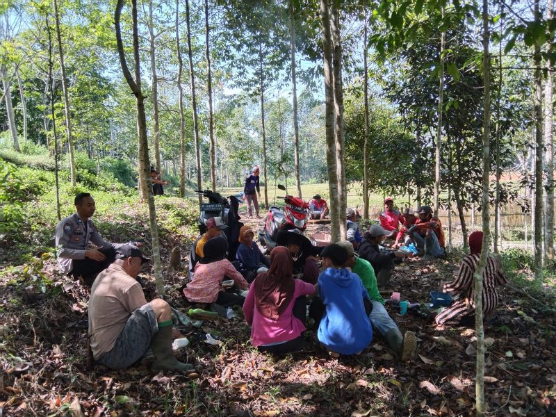 Caption : Polsek Banjarwangi sosailisasikan TPPO