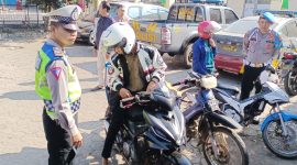 Caption : Polsek Samarang Penertiban Knalpot rasing